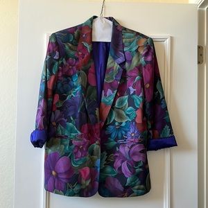 Vintage floral blazer